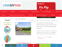 Tablet Screenshot of linkmyfan.com